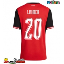Camisa de Futebol Áustria Konrad Laimer #20 Equipamento Principal Mulheres Mundo 2026 Manga Curta